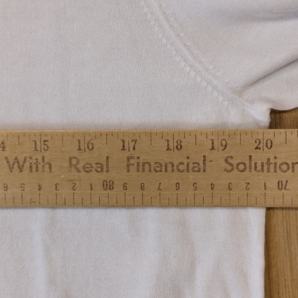 J.Crew Teddie Sweater Womens XL White Long Sleeve Cotton Knit Top L1561 NEW - Picture 5 of 7